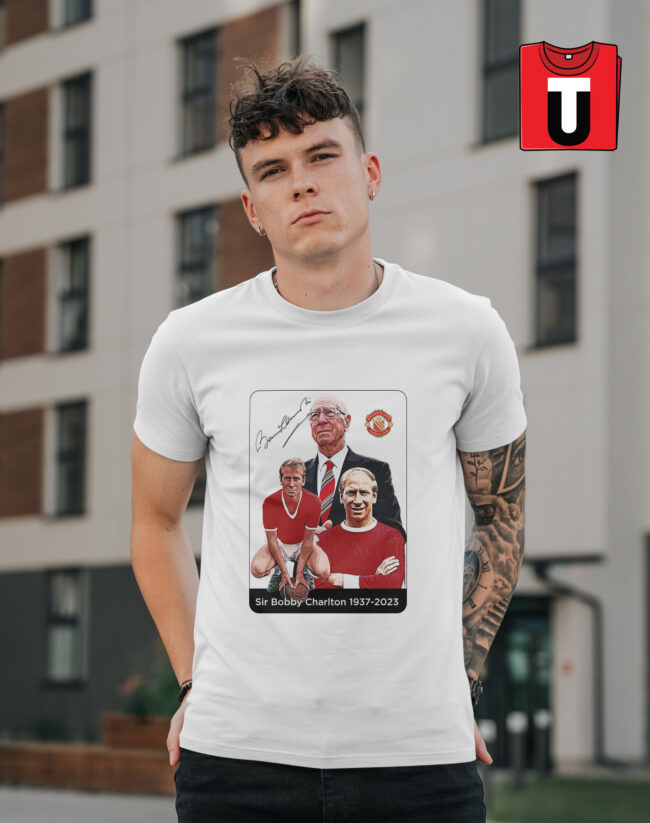 Special Edition Tribute T-Shirt for Sir Bobby Charlton Fans - Image 2