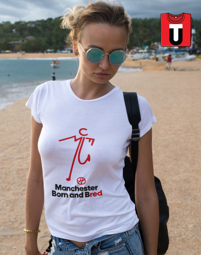 Vintage Manchester United Stick Man T-Shirt Design - Image 2