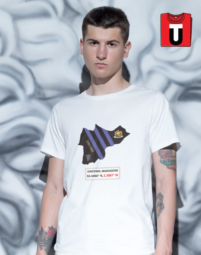 Adidas Stretford Trainers with Stretford Map Design - Image 2