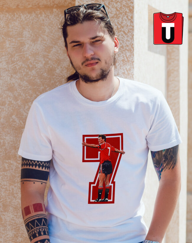 Iconic Bryan Robson Number 7 T-Shirt Design - Image 3