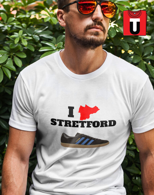Stretford Map T-Shirt and adidas Trainer Combo - Image 4