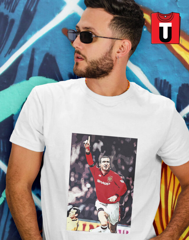 Tshirt with Iconic Cantona Celebration Design - Image 3