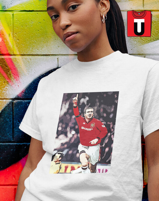 Tshirt with Iconic Cantona Celebration Design - Image 4